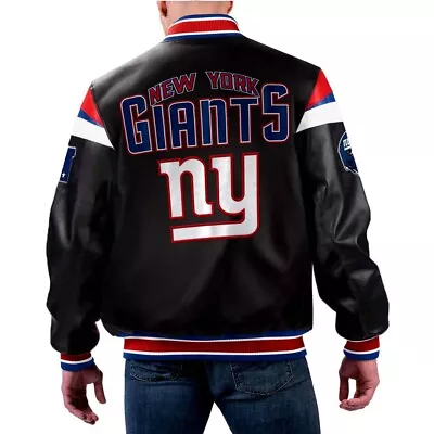Buy NFL New York Giants Leather Jacket For Men And Women • 155.37£