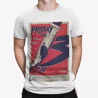 Buy Friday 13th Poster T-Shirt - Halloween Horror Film TV Scary Retro Kruger Myers  • 8.39£