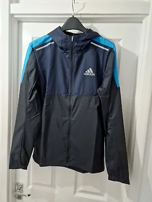 Buy Adidas Colour Block Jacket Windbreaker Blue Navy Mens Size S - BNWT • 17.95£
