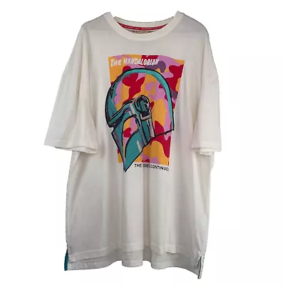 Buy Disney Parks Star Wars The Mandalorian Mens Graphic Print T Shirt UK 2XL • 17.99£