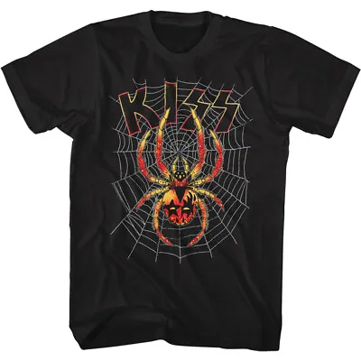 Buy Kiss Spider & Band Logo Adult T Shirt Metal Music Band Merch • 41.76£