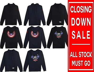 Buy Official Mens Mickey Mouse Hoodie Sweatshirt Character Top Captain America Marve • 16.99£