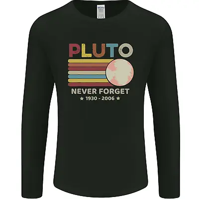Buy Pluto Never Forget Space Astronomy Planet Mens Long Sleeve T-Shirt • 11.99£