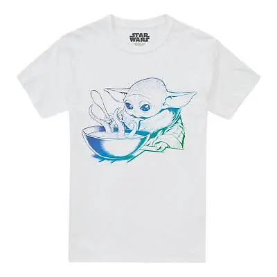 Buy Star Wars Mandalorian Mens T-shirt Baby Yoda Grogu Gradient Tee S-2XL Official • 13.99£