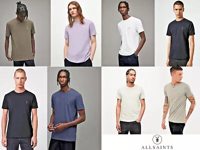 Buy All Saints Mens Tonic T-Shirt Crewneck Top Short Sleeve Designer Cotton Tee • 19.95£