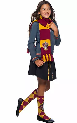 Buy GRYFFINDOR Deluxe SCARF Official Hogwarts Crest Fancy Dress Book Day Halloween • 14.90£