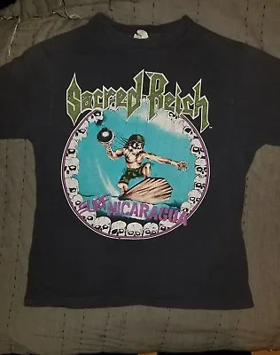 Buy Sacred Reich Vintage OG 1988 Surf Nicaragua Adult Medium Shirt  • 189.45£