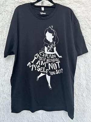 Buy New Women Alice In Wonderland  Disney Short Sleeve T-Shirt Size XL • 6.49£