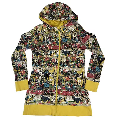 Buy MARVEL COMICS Men’s Hooded Jacket Hoodie Zip Up Medium Yellow RARE • 43.75£