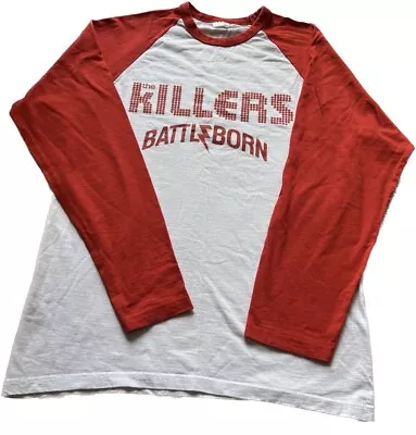 Buy The Killers Battle Born Long Sleeve T-shirt Medium Red White  • 24.99£