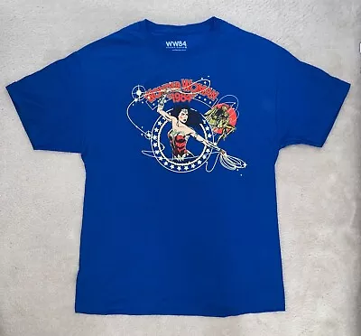 Buy Wonder Woman 1984 T-Shirt - Blue - Large - Lootwear Exclusive • 11.99£
