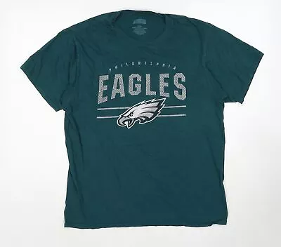 Buy NFL Mens Blue Cotton T-Shirt Size M Round Neck - Philadelphia Eagles • 3.25£