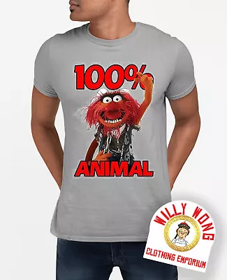 Buy Animal 100% T-Shirt Movie Retro Classic Original Sci Fi Music Muppet Heather G • 9.99£