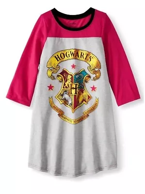 Buy Harry Potter  Hogwarts Crest  Girls Long Sleeve Nightgown Kids Size 4  • 16.05£