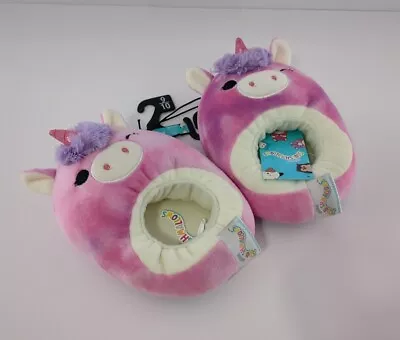 Buy Original Squishmallows Kids Slippers Lavender Unicorn Size 9-10 NWT • 16.06£
