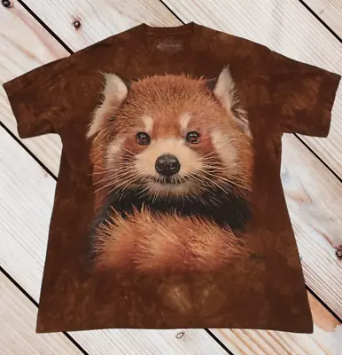 Buy The Mountain T-Shirt Size L Brown Casual Cotton Tie Die Fox David Penfound 2017 • 15.95£