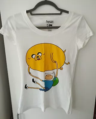 Buy 100% Cotton NEW Ladies T-shirt Adventure Time Size S • 9.90£
