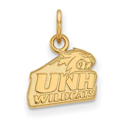 Buy 14k Yellow Gold University Of New Hampshire Wildcats School Mascot Pendant • 175.76£