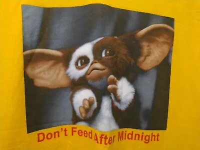 Buy Yellow Gremlins Don't Feed After Midnight T Shirt Size L • 7£