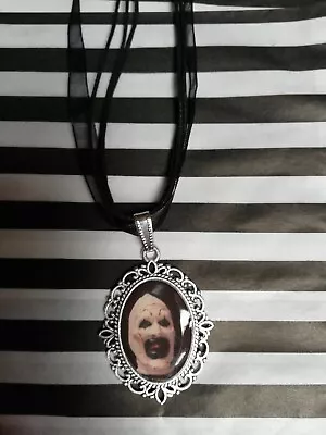 Buy Art The Clown  Inspired Cameo Necklace Fashion Horror Jewellery Goth... • 5£