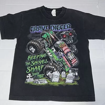 Buy Grave Digger Keeping The Shovel Sharp Since 1982 Shirt 2010 Alstyle Youth Medium • 12£
