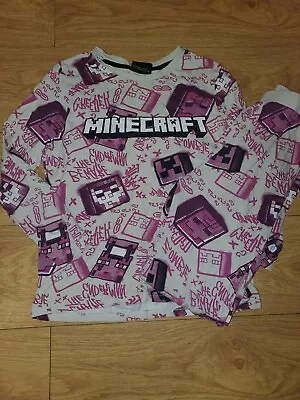 Buy Boys Minecraft Pjs Pyjamas Age 12-13 Years • 2.81£