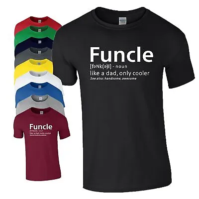 Buy Funcle T Shirt Awesome Guardian Uncle Fathers Day Dad Birthday Xmas Gift Men Top • 9.99£