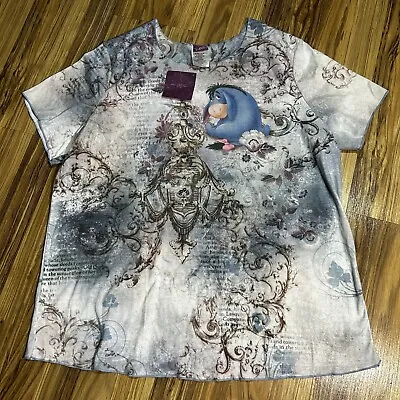 Buy Disney Pooh Eeyore Shirt Women’s 3X (22W/24W) Short Sleeve Blue/Pink • 21.23£
