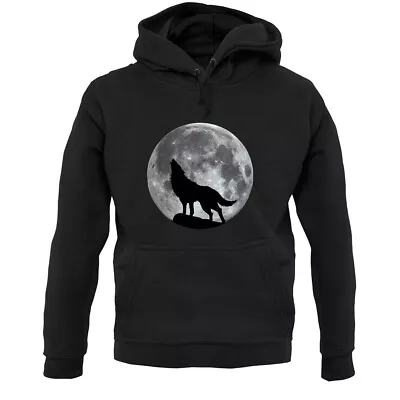 Buy Wolf Moon Silhouette - Hoodie / Hoody - Werewolf - Direwolf - Animal - Love • 24.95£