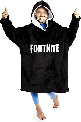 Buy Fortnite Oversized Blanket Hoodie For Boys Girls Teens Super Soft Gamers Poncho • 24.49£