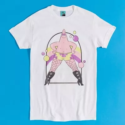 Buy Official SpongeBob SquarePants Sexy Patrick White T-Shirt : S,M,L,XL,XXL,4XL • 19.99£