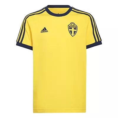 Buy Adidas Sweden Sverige SVFF Vintage Cotton T-Shirt Top Jersey XL Rrp £33 • 19.95£