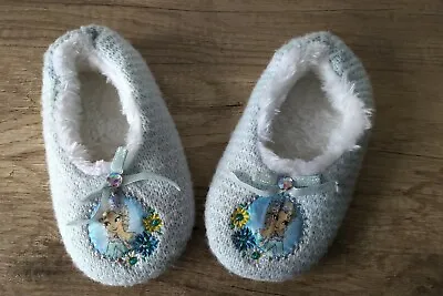 Buy DISNEY Frozen Girls Fluffy Warm Slippers UK 9-10 Years Old NEW    • 8£