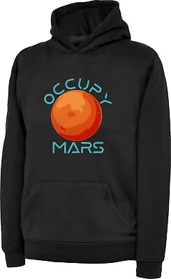 Buy Occupy Mars Hoodie Elon Musk Adventure Mission Mars Astronaut Spacecraft Top • 20.99£