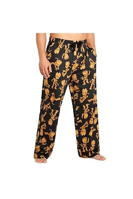 Buy Marvel Mens Groot All Over Print Lounge Bottoms Pyjama Pants Cotton Soft • 19.49£