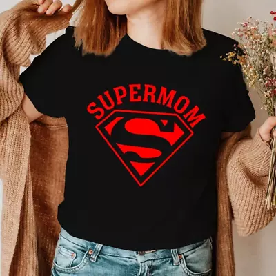 Buy Supermom Trend T-Shirts Mother Gifts Casual Grunge Tops Clothes Women's Fashion • 11.70£