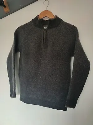 Buy BAM Bamboo Merino Clothing Jumper Pullover Sweater 1/4 Zip Medium Grey Warm • 24.99£