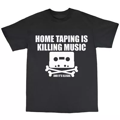 Buy New Home Taping Is Killing Music T-Shirt 100% Cotton Cassette Vinyl Mixtape Gift • 10.99£