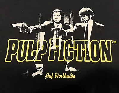 Buy HUF X PULP FICTION 25th Anniversary Tee - LARGE - BLACK - VINCENT T-shirt L • 26.99£