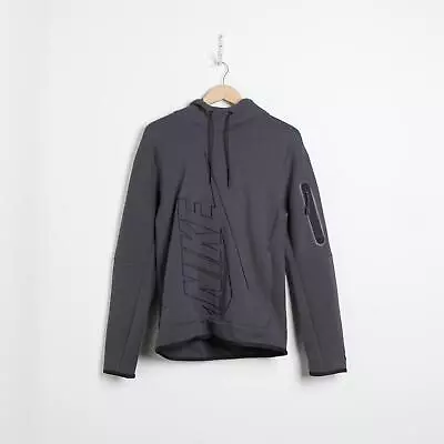 Buy NIKE Tech Fleece Graphic Pullover Hoodie Men's Grey SIZE S • 50£
