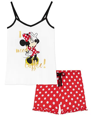 Buy Disney Ladies Pyjamas Set, Shorts PJs For Women, Minnie Mouse Pyjamas • 14.49£