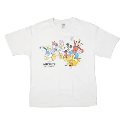 Buy DISNEY Mickey Mouse Mens T-Shirt White Short Sleeve XS • 9.99£