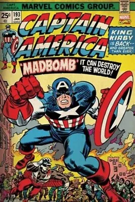 Buy Impact Merch. Poster: Marvel Comics Captain America Mad Bomb 610mm X 915mm #109 • 8.19£