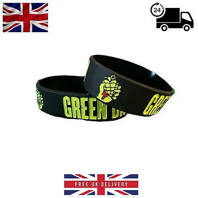 Buy Rock/Heavy Metal Band - Silicone Wristband - New - Green Day • 4.69£