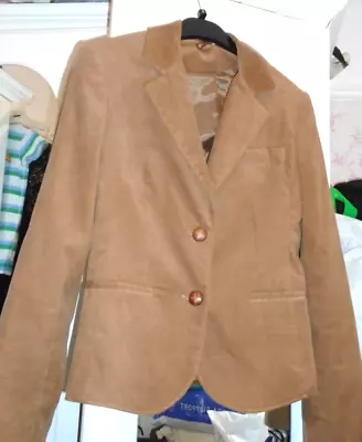 Buy Ladies BARAMI Tan Corduroy Jacket Size 10 -12 • 12£