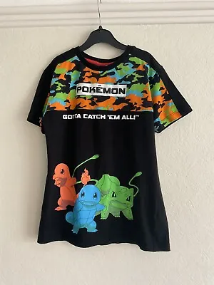Buy Nintendo POKÉMON “Gotta Catch Em All” Short Sleeved T Shirt, Black, Aged 9 Years • 8.95£