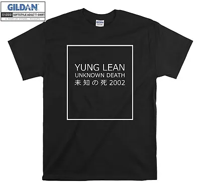 Buy Yung Lean Unknown Death T-shirt未 知 の死 Japan T Shirt Men Women Unisex Tshirt 2023 • 12.95£