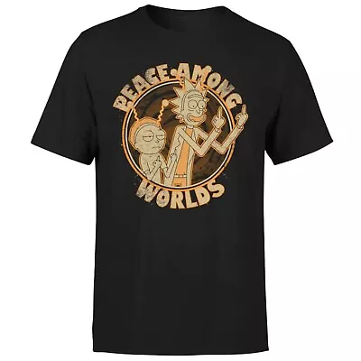 Buy Rick And Morty Peace Among Worlds T Shirt XL Black. New With Tag. Adult Swim  • 7£