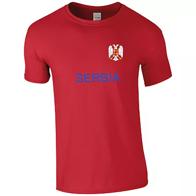 Buy Serbia Euro  T Shirt Football Your Country T Shirt & Cap Pristine Finish • 17.99£