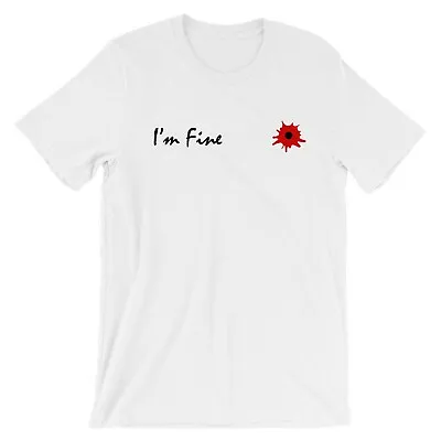 Buy I'm Fine I Am Fine Broken Inside Funny Tshirt Tee Womens Ladies Mens Xmas Bullet • 11.99£
